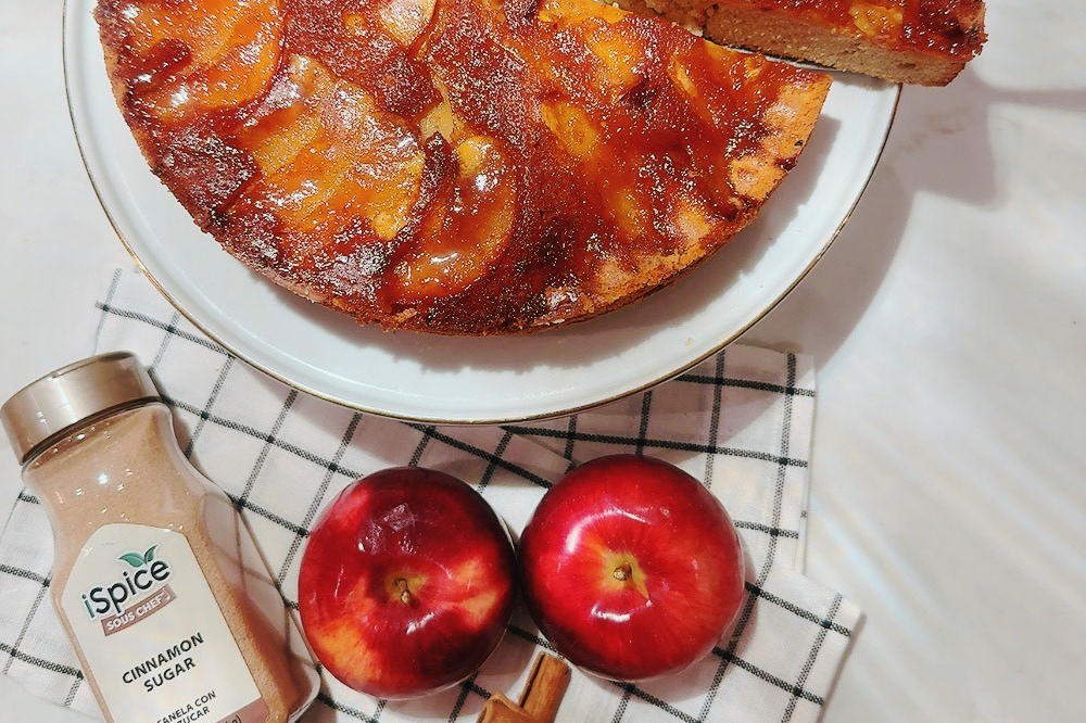 Caramel Apple Upside Down Cake