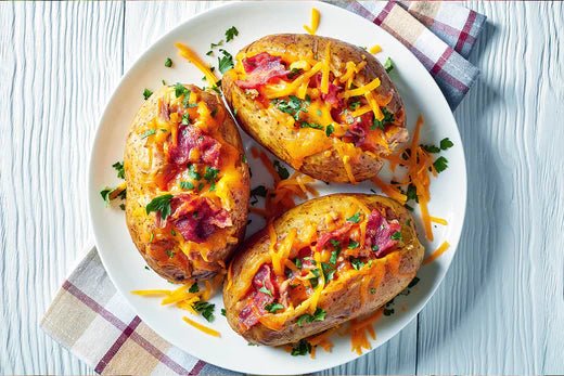 Fully Loaded Sweet Potato Skins