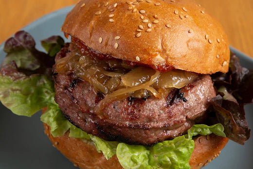 Pork Burgers with Red Onion Jam