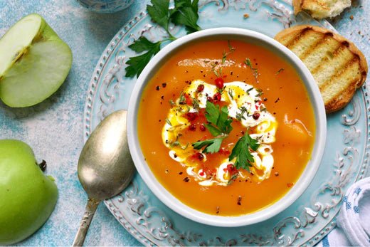 Roasted Carrot and Apple Soup