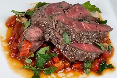 Paprica Romesco Sauce With Skirt Steak