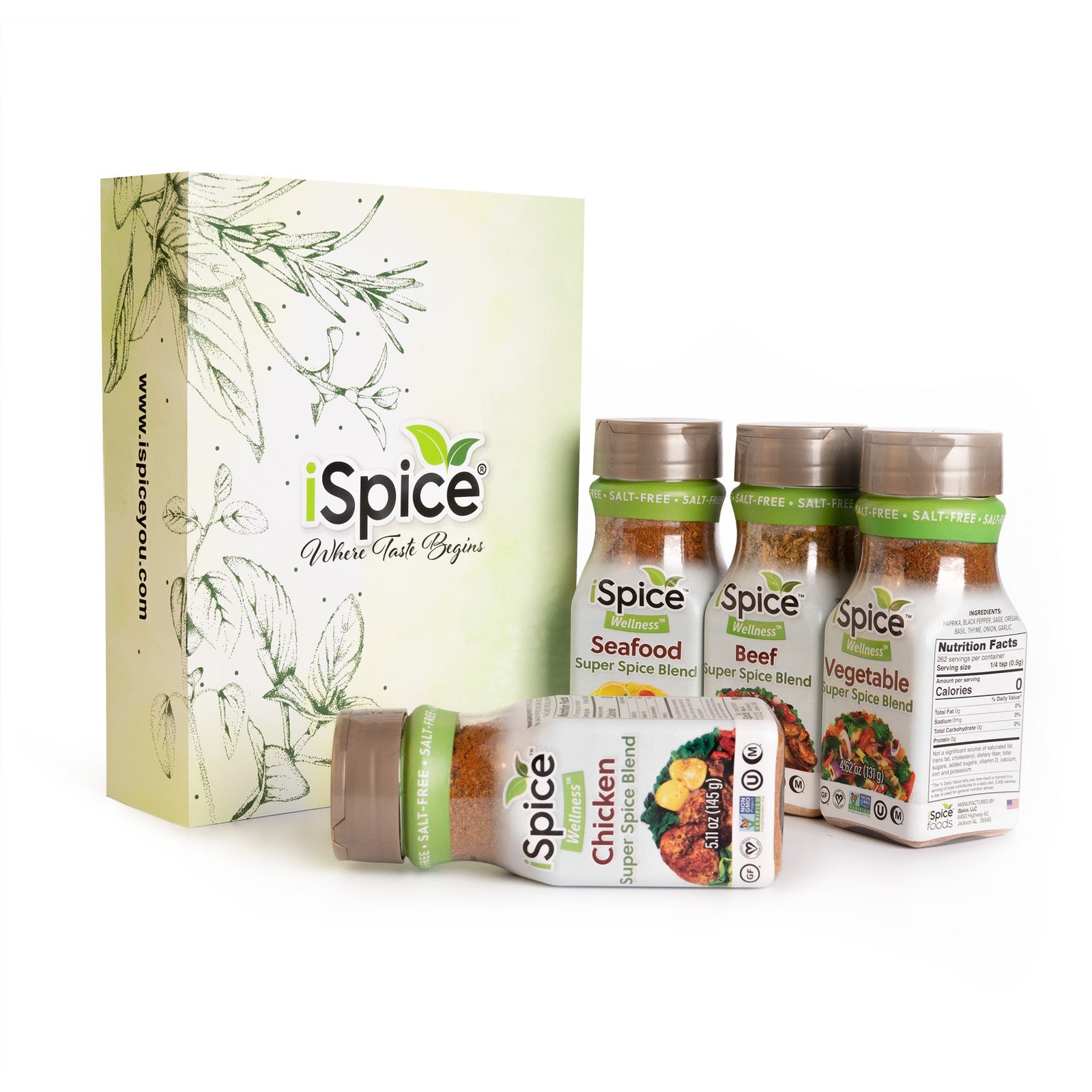 iSpice, 48 Pack of Spice and Herbs, Total Kitchen