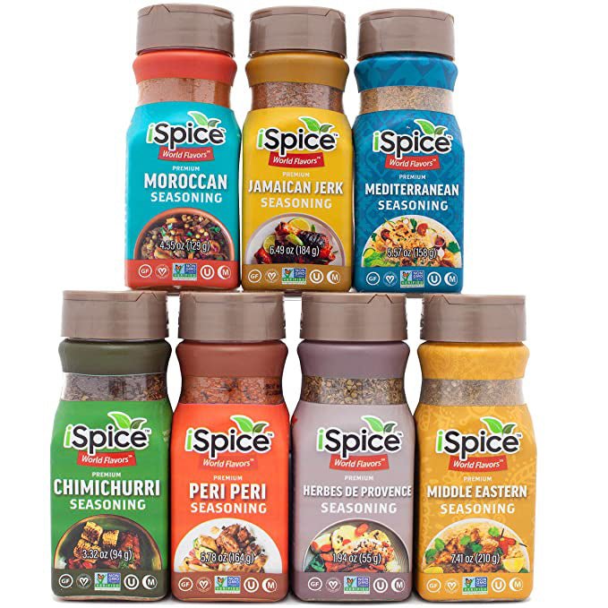 iSpice | 7 Pack of Ethnic Seasoning | Chicken Botanic | Mixed Spice &amp; Seasoning Gift Set | Halal | Kosher - iSpice You