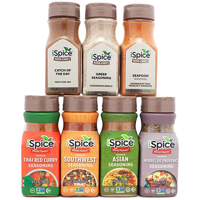 iSpice | 7 Pack of Seasoning | Ocean 7 | Mixed Spices &amp; Seasonings Gift Set | Halal | Kosher - iSpice You