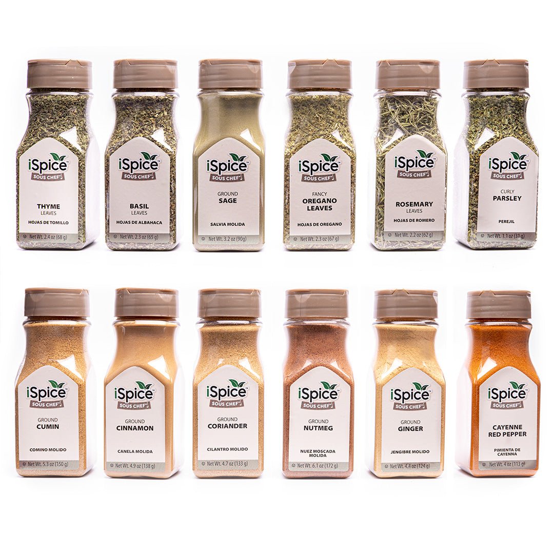 iSpice | 12 pack of Spice and Herbs | Chef Corps | Mixed Spices &amp; Seasonings Gift Set | Kosher - iSpice You