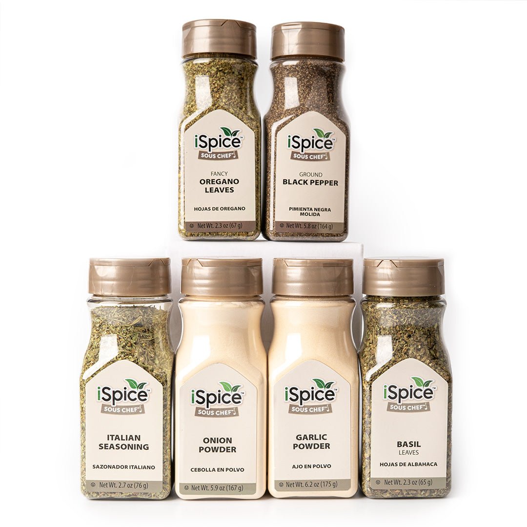 iSpice | 6 Pack of Spices and Herbs | Figo | Mixed Spices &amp; Seasonings Gift Set | Kosher - iSpice You