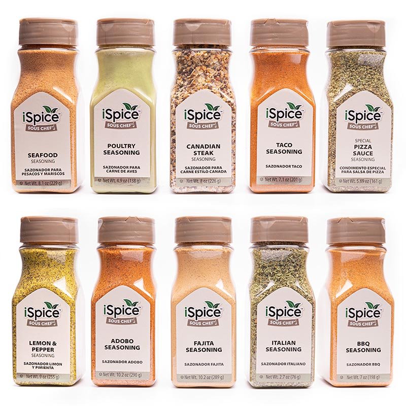 10 Pack Variety Set of All-Purpose Gourmet Seasonings