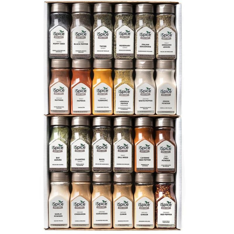 iSpice | 24 Pack of Spice and Herbs | Kitchen Fusion | Mixed Spices &amp; Seasonings Gift Set | Kosher - iSpice You