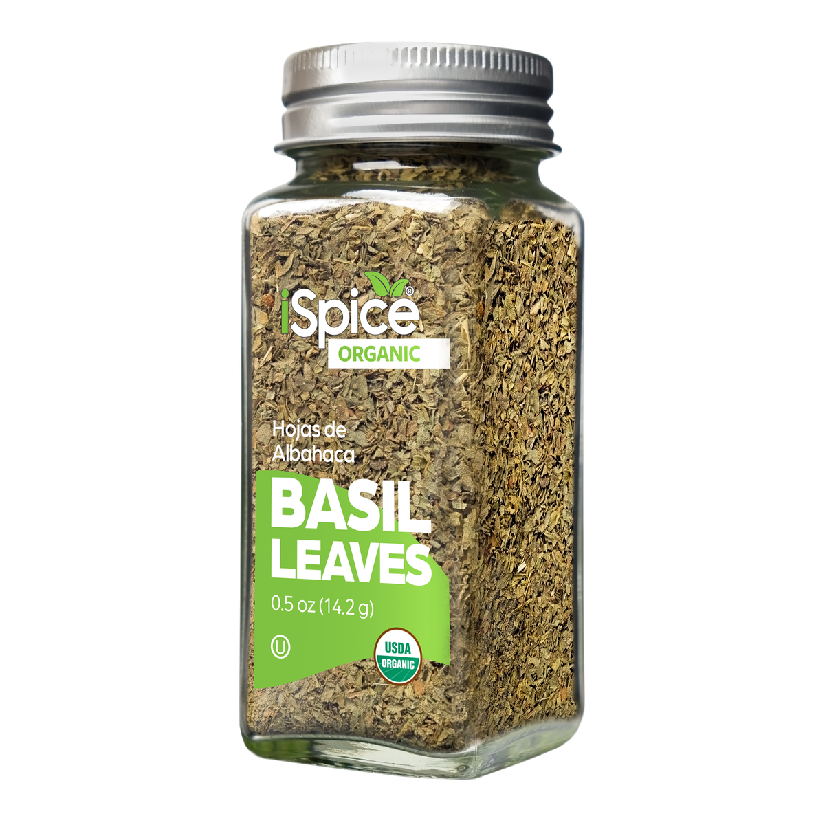 iSpice | Organic Basil Leaves | 0.5 oz | Premium Herbs | Kosher | USDA Organic Certified - iSpice You