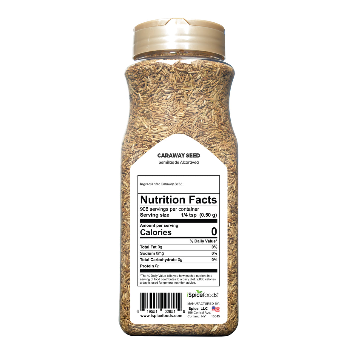 iSpice Gourmet Caraway Seed 16 oz - Kosher Spice for Restaurants &amp; Chefs