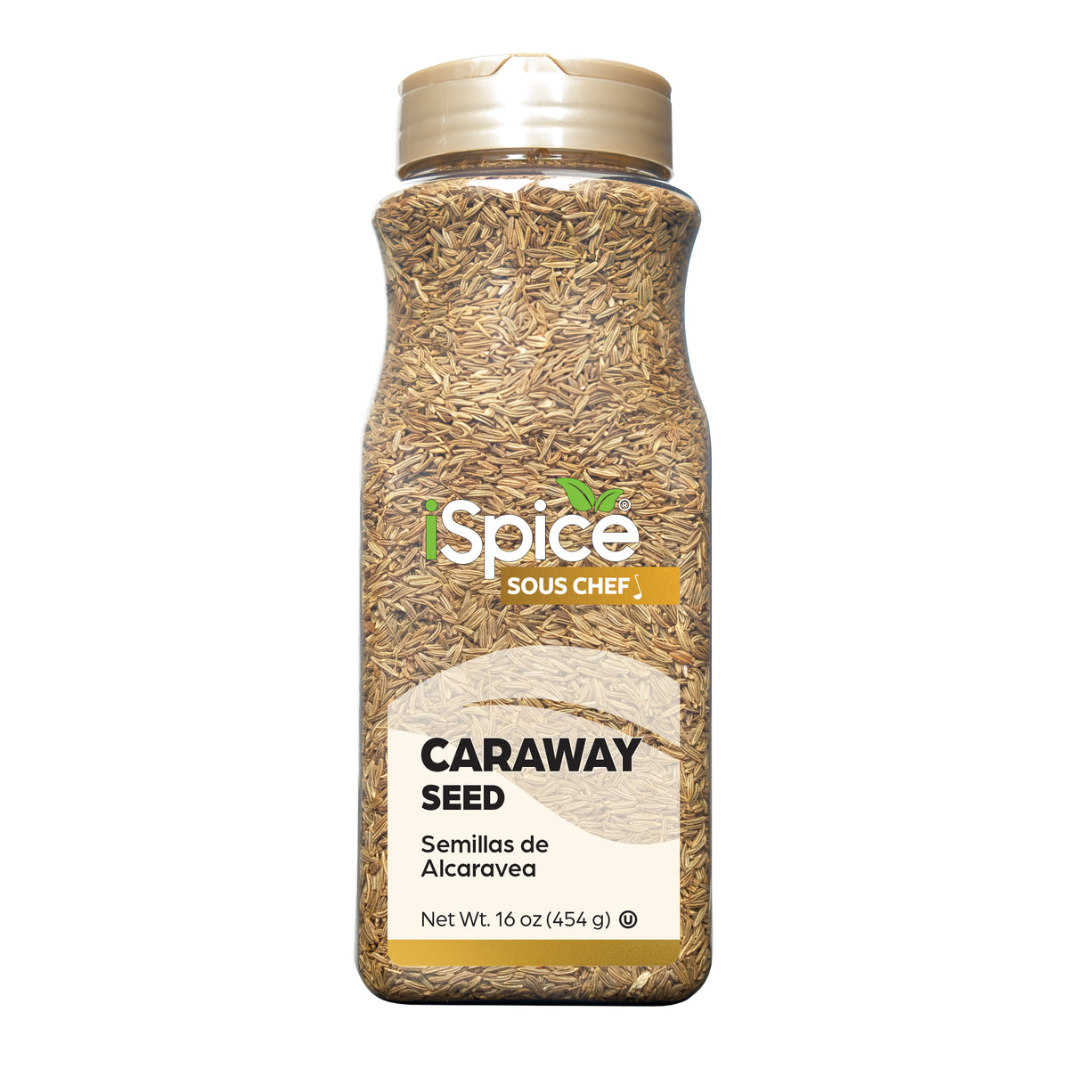 Bulk Caraway Seed 16 oz by iSpice - Kosher Certified for Food Service