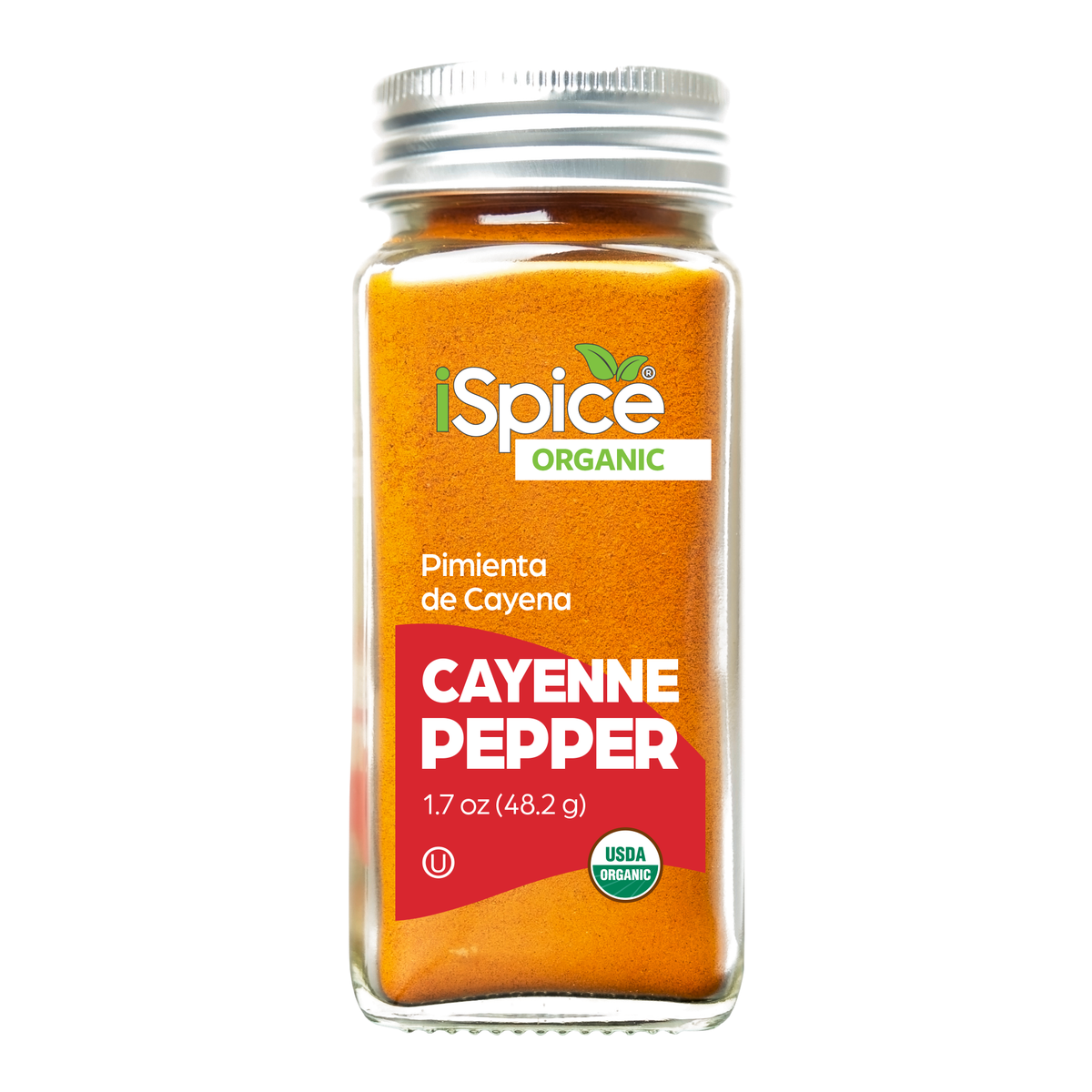 iSpice | Organic Cayenne Pepper | 1.7 oz | Premium Spices | Kosher | USDA Organic Certified - iSpice You