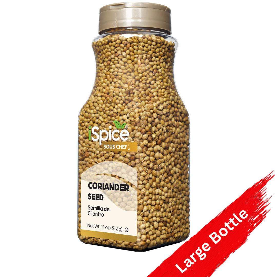 iSpice Coriander Seed Whole 11 oz - Kosher Food Service Size Gourmet Spice