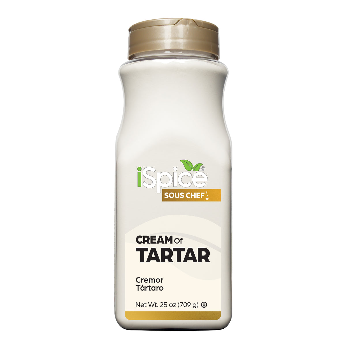 Bulk Cream of Tartar 25 oz by iSpice - Kosher Certified for Food Service