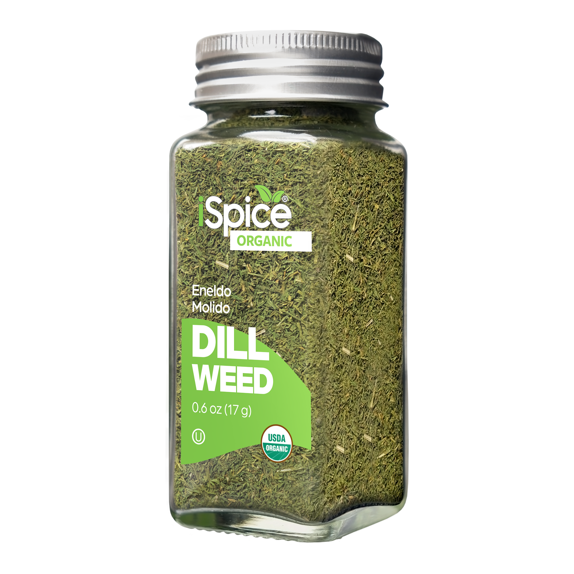 organic dill weed in a clear jar perfect for seasoning and garnishing dishes