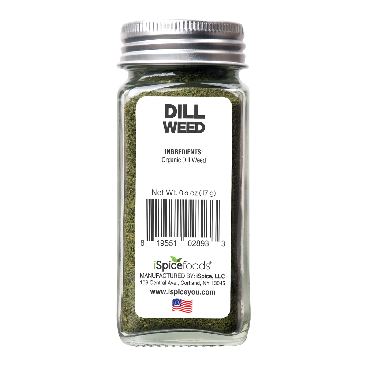 Spice | Organic Dill Weed | 0.6 oz | Premium Spices | Kosher | USDA Organic Certified - iSpice You