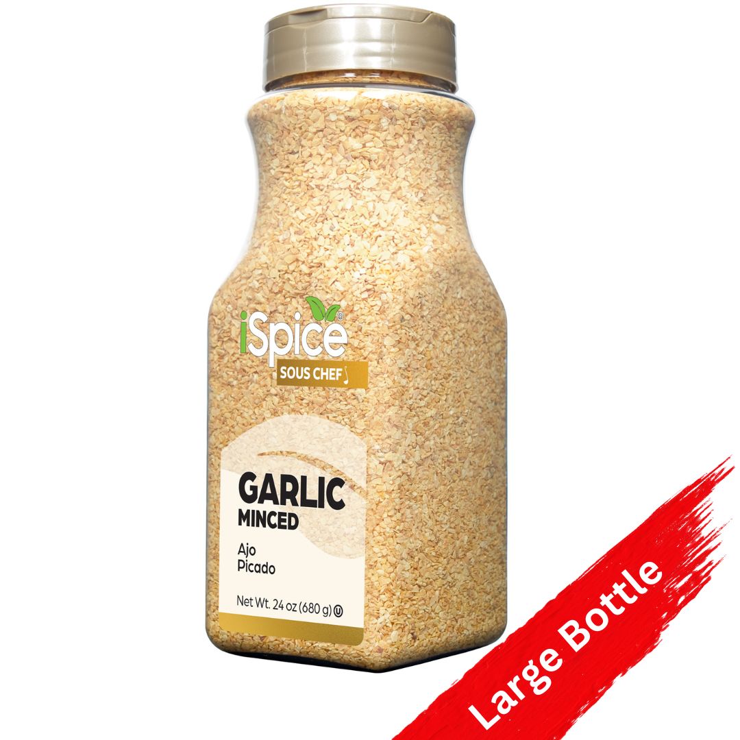 iSpice Garlic Minced 24 oz - Kosher Food Service Size Gourmet Spice