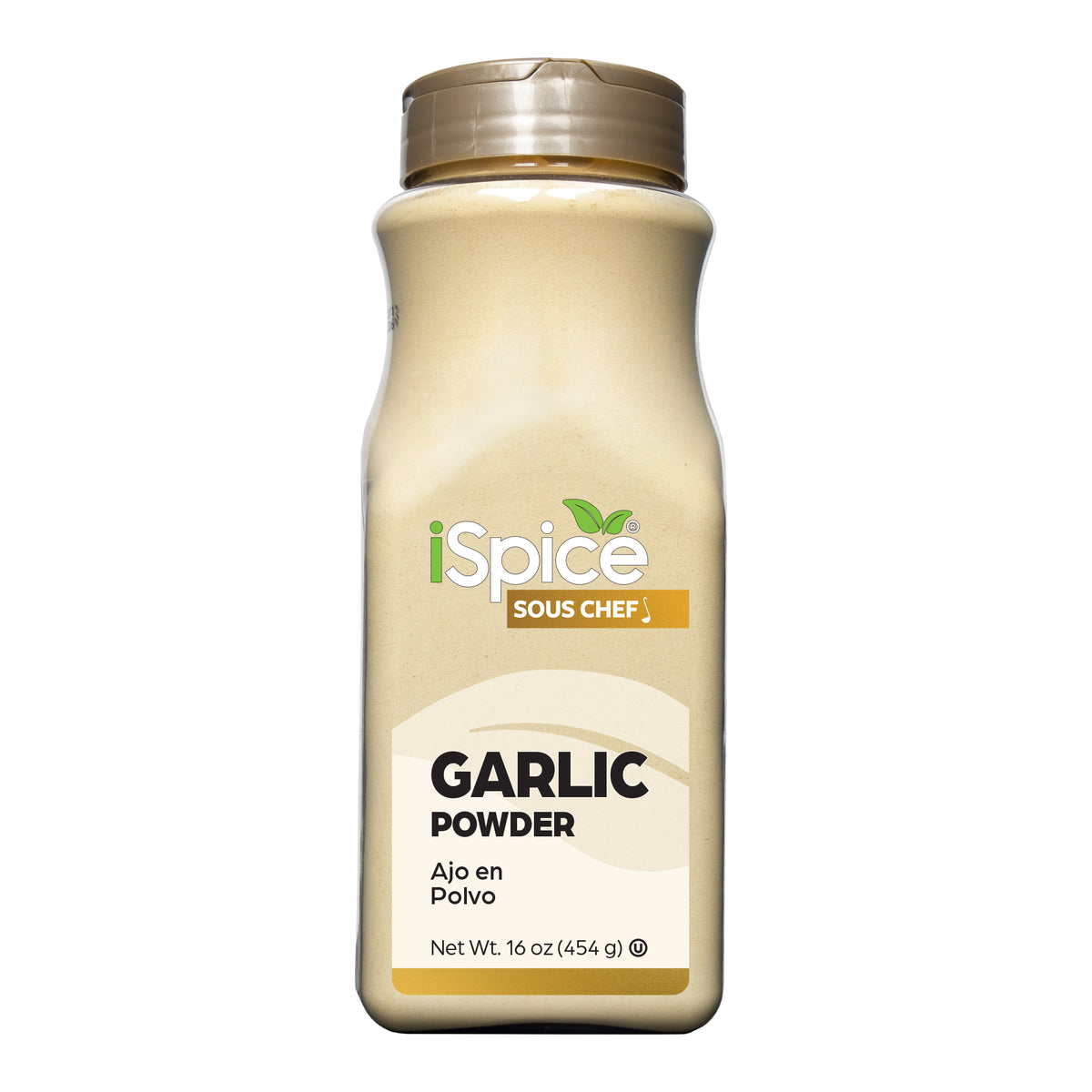 Bulk Garlic Powder 16 oz by iSpice - Kosher Certified for Food Service