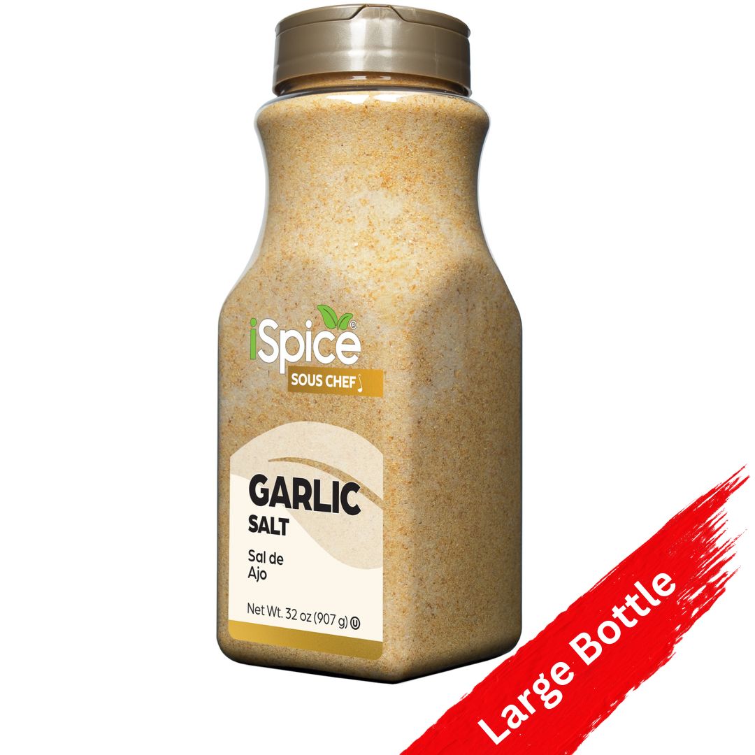 iSpice Garlic Salt 32 oz - Kosher Food Service Size