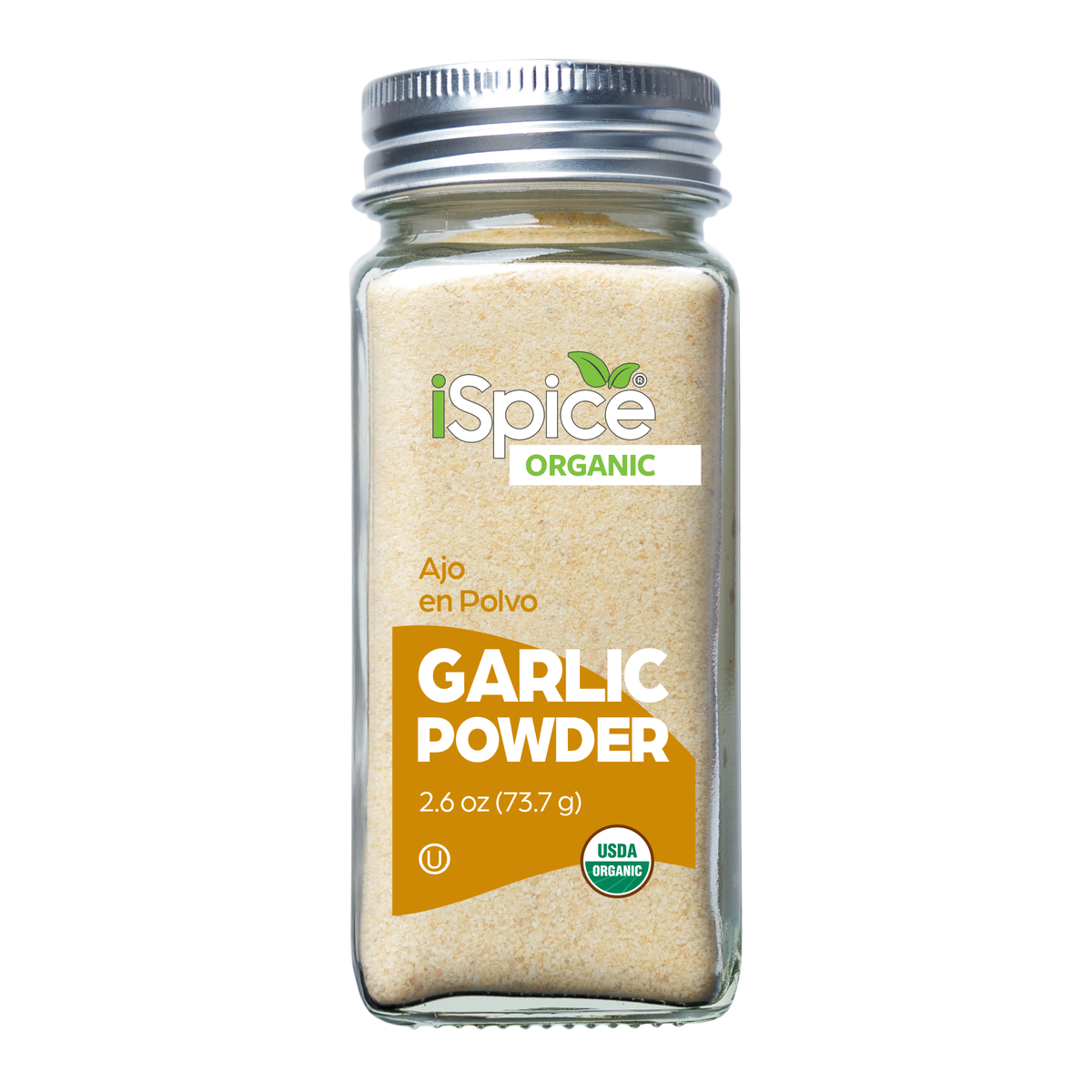 iSpice | Organic Garlic Powder | 2.6 oz | Premium Spices | Kosher | USDA Organic Certified - iSpice You