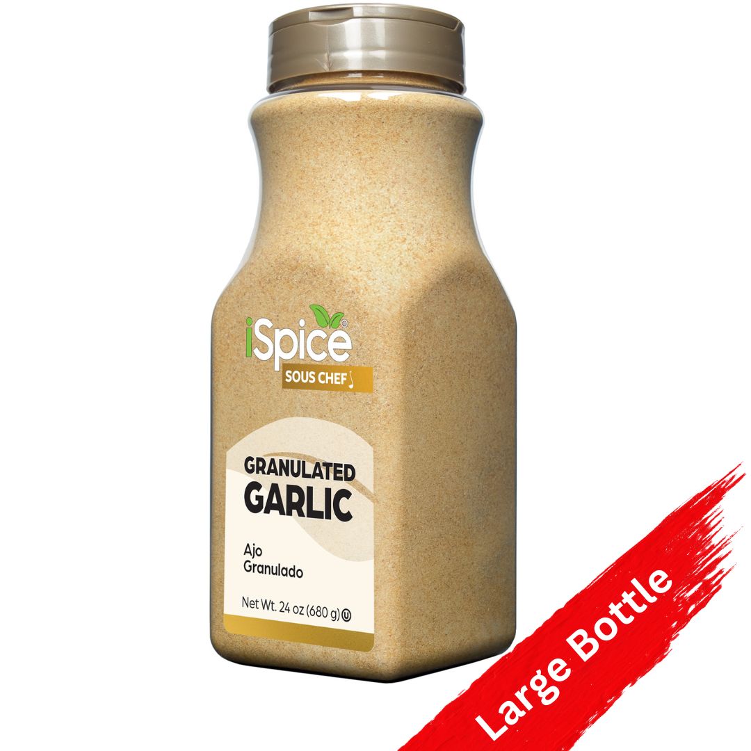 iSpice Garlic Granulated 24 oz - Kosher Food Service Size with Rich Aroma