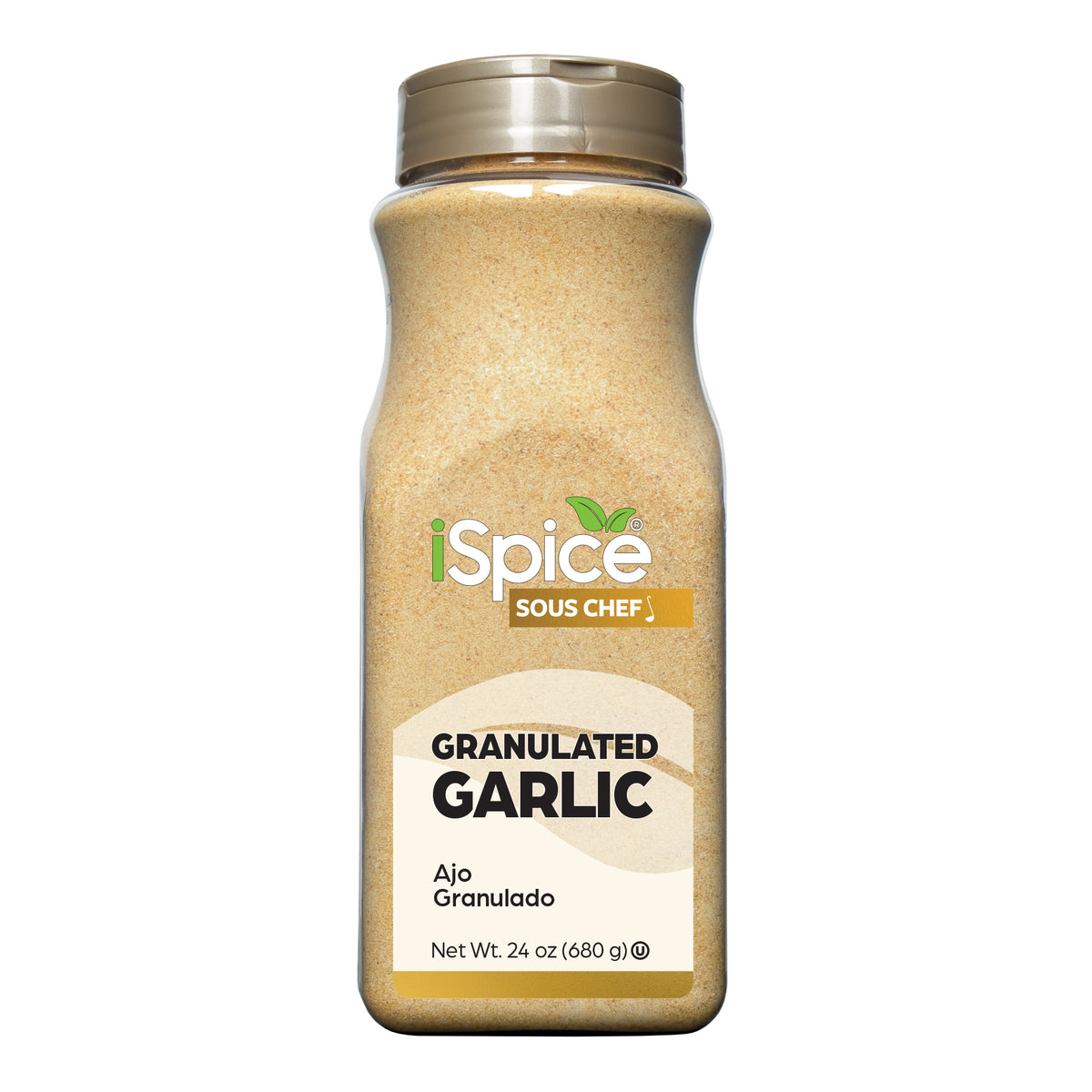 Bulk Garlic Granules 24 oz by iSpice - Kosher Certified for Food Service