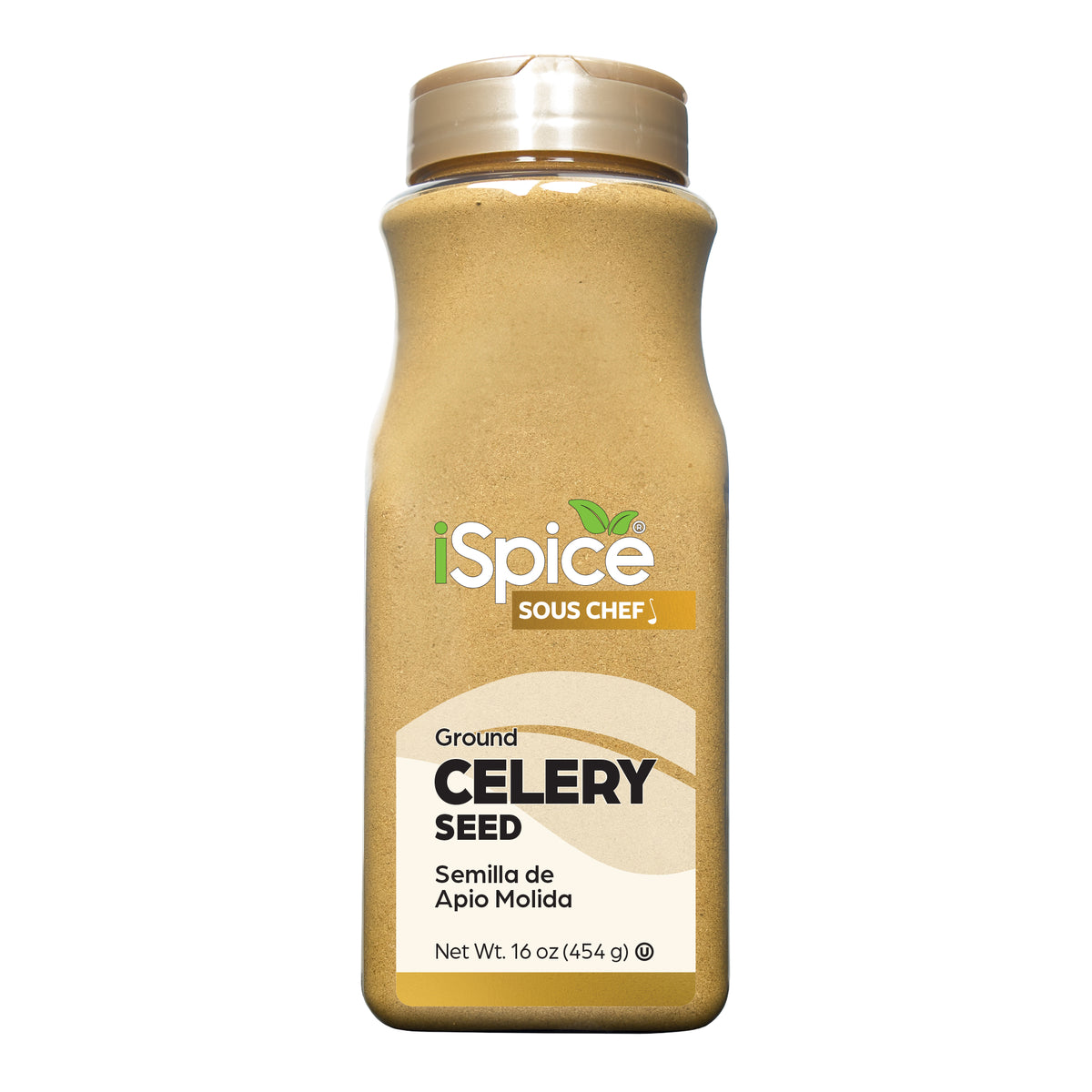 Bulk Celery Seed Ground 16 oz by iSpice - Kosher Certified for Food Service