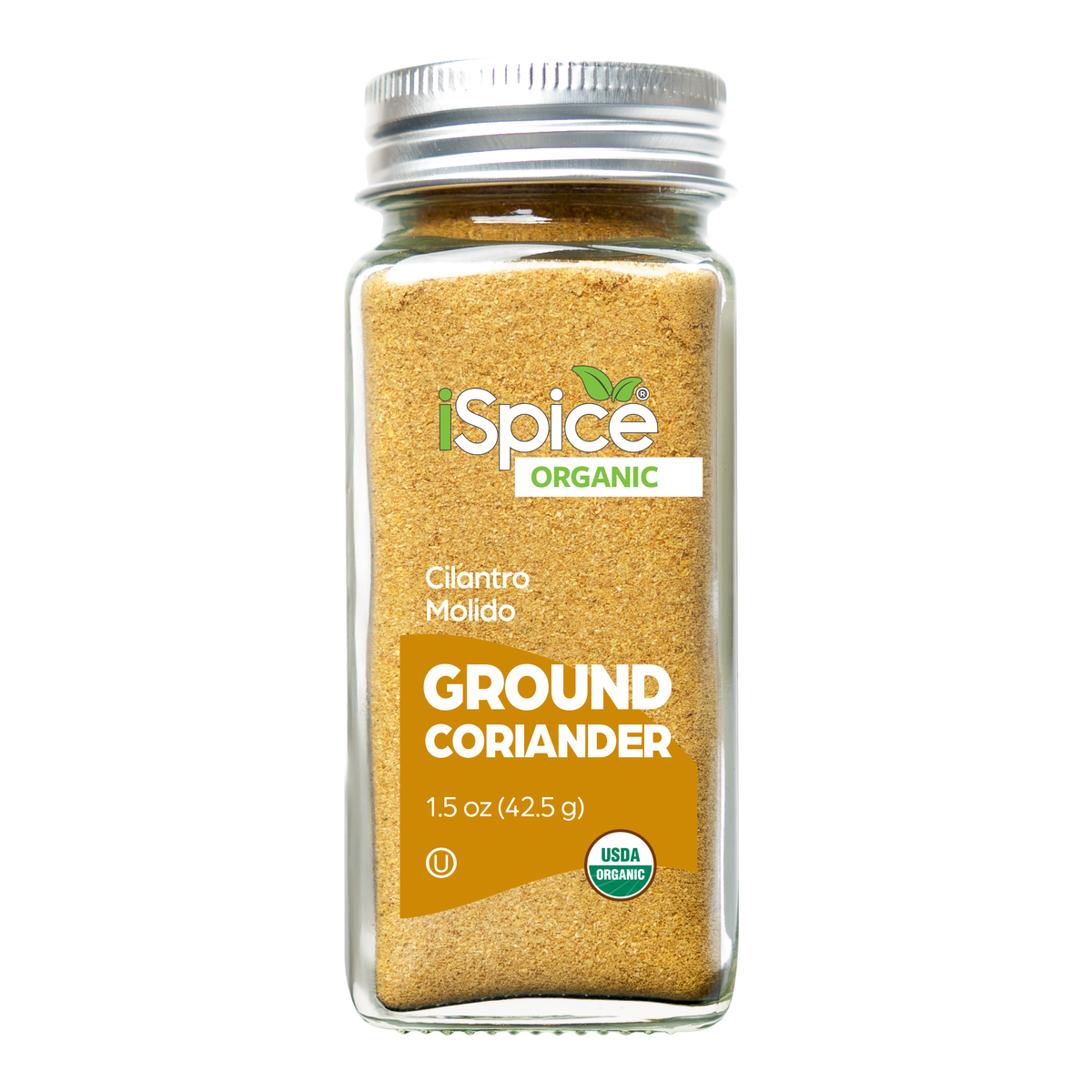 iSpice | Organic Coriander Ground | 1.5 oz | Premium Spices | Kosher | USDA Organic Certified - iSpice You