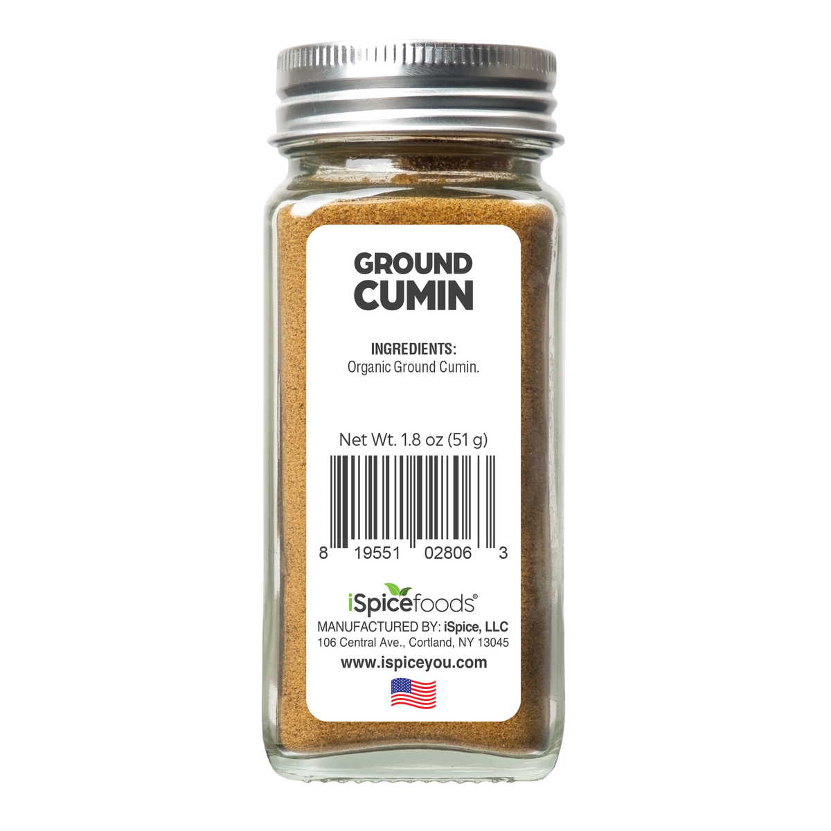 iSpice | Organic Cumin Ground | 1.8 oz | Premium Spices | Kosher | USDA Organic Certified - iSpice You