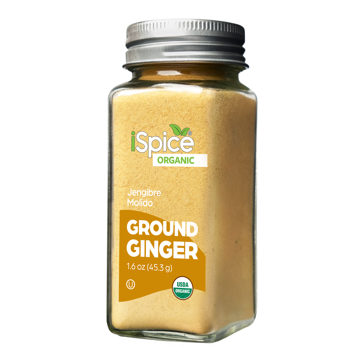 iSpice | Organic Ginger Ground | 1.6 oz | Premium Spices | Kosher | USDA Organic Certified - iSpice You