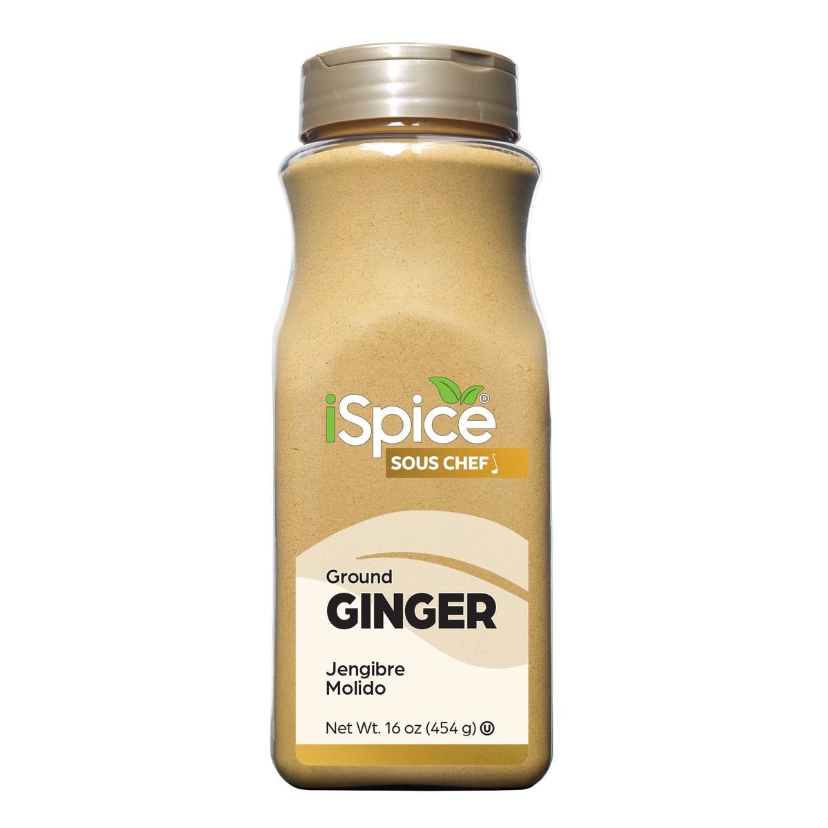 Bulk Ginger Ground 16 oz by iSpice - For Food Service