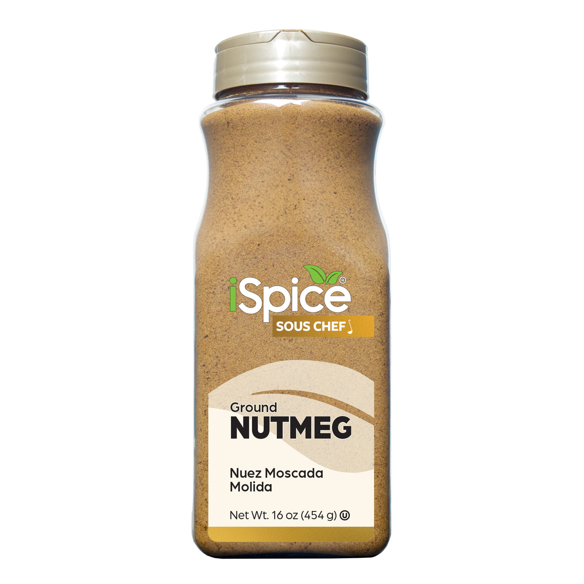 Bulk Nutmeg Ground 16 oz by iSpice - Kosher Certified for Food Service