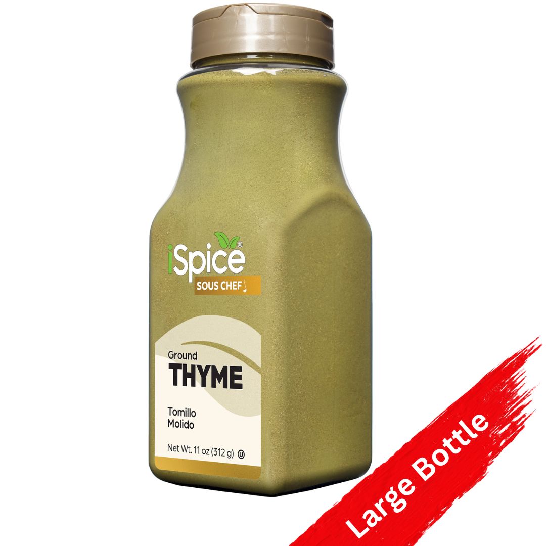 iSpice Thyme Ground 11 oz - Kosher Food Service Size Premium Herb