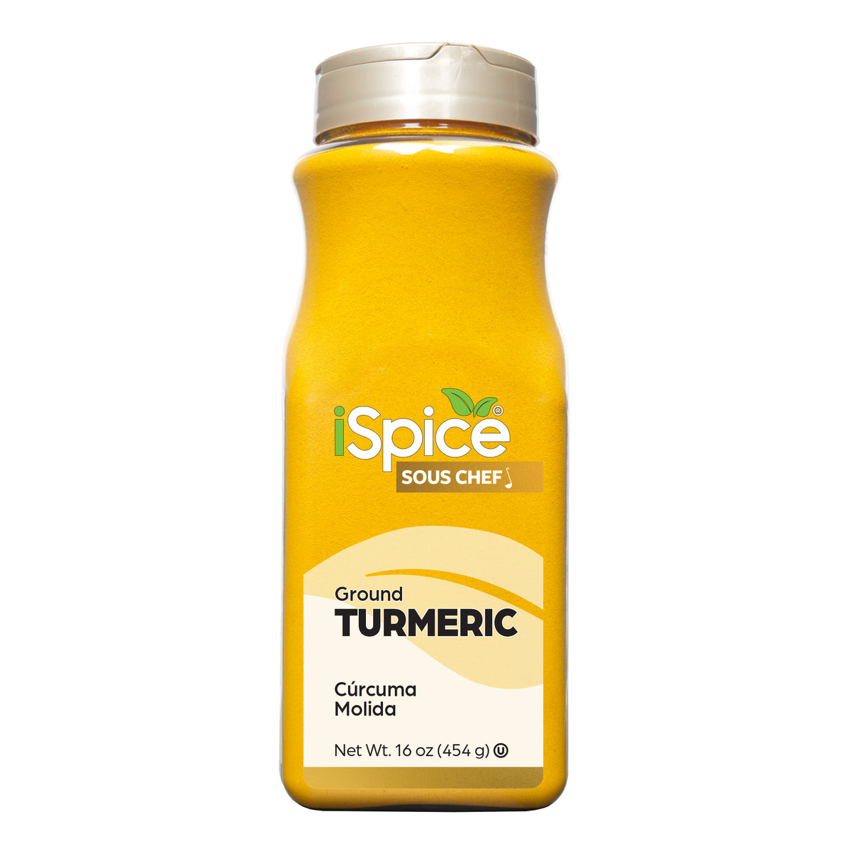 iSpice Gourmet Turmeric Ground 16 oz - Kosher Spice for Restaurants &amp; Chefs