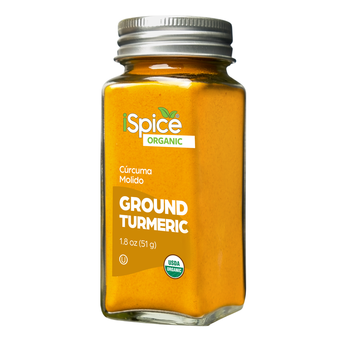 iSpice | Organic Turmeric Ground | 1.8 oz | Premium Spices | Kosher | USDA Organic Certified - iSpice You