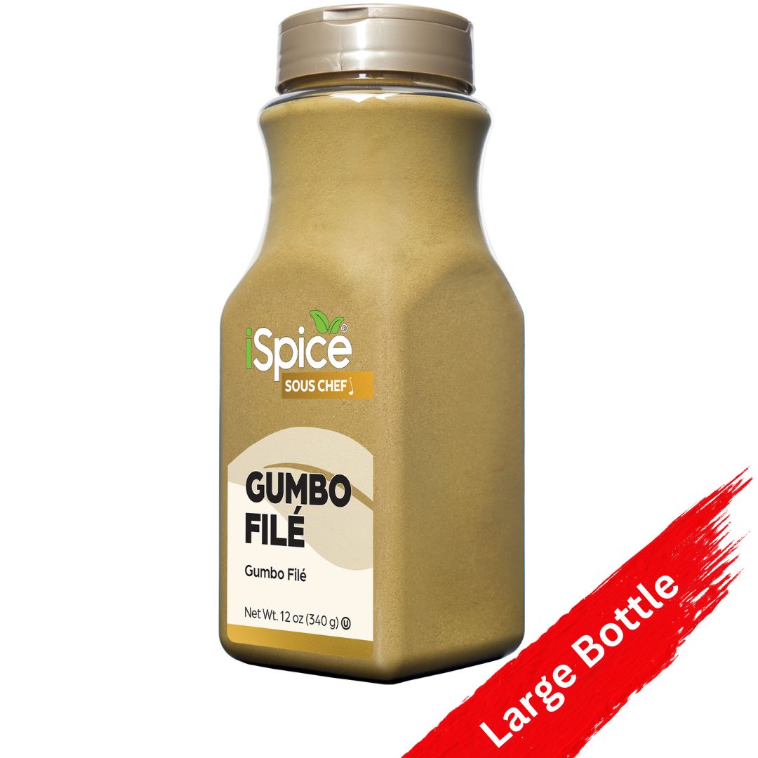 iSpice Gumbo Filé 12 oz - Kosher Mixed Spices &amp; Seasonings for Food Service