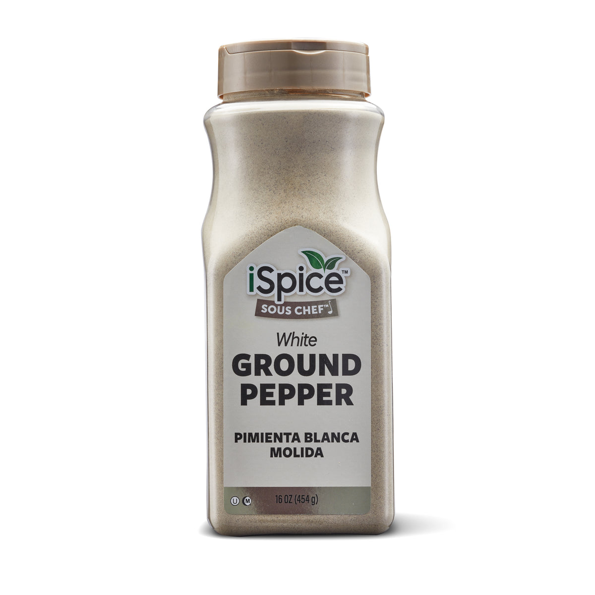 iSpice | White Pepper Ground | Gourmet Spice | Kosher | Halal | Mild heat