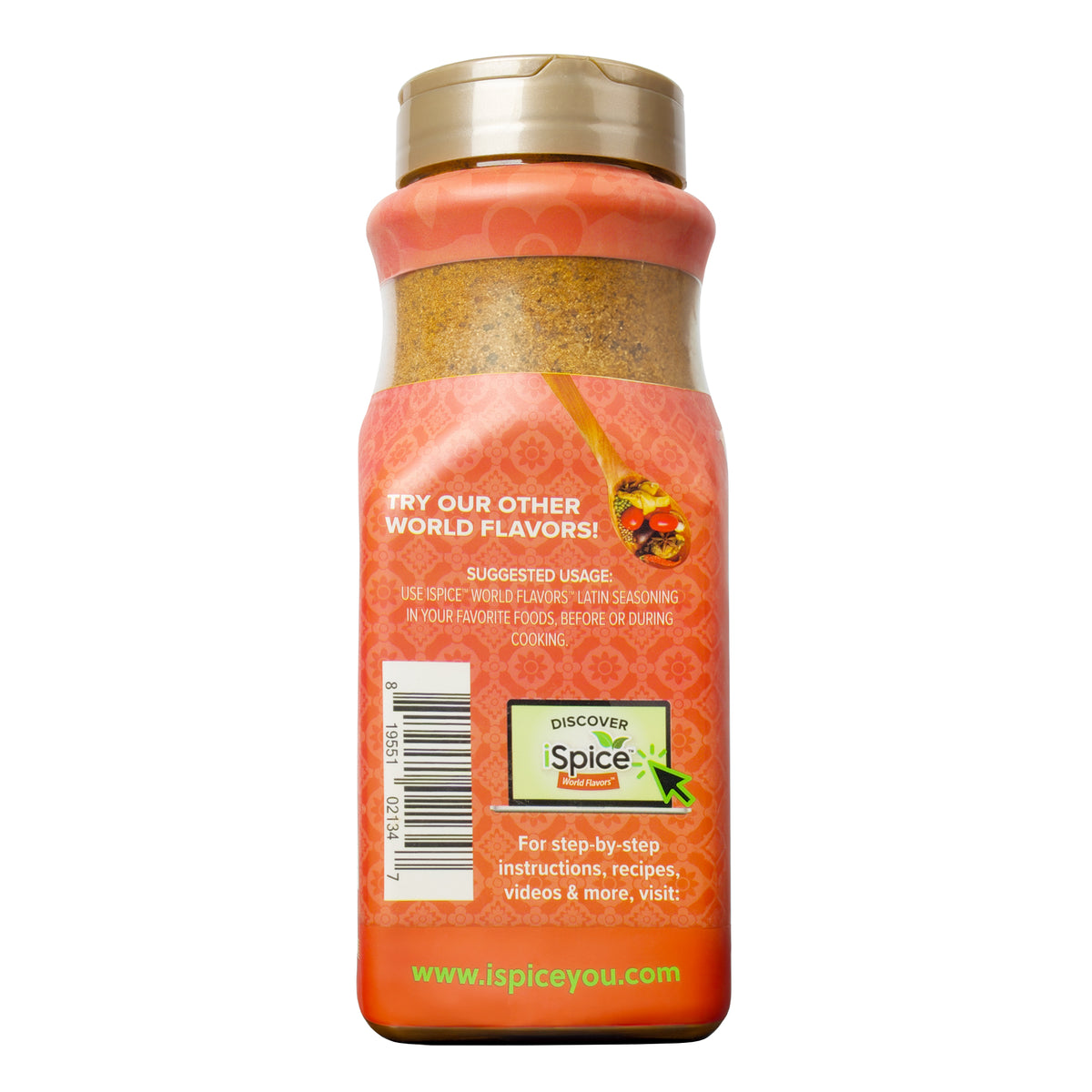 iSpice Blend | Latin Seasoning | 21.91 oz | Mixed Spice &amp; Seasoning | Food Service | Halal | Kosher | Non GMO - iSpice You