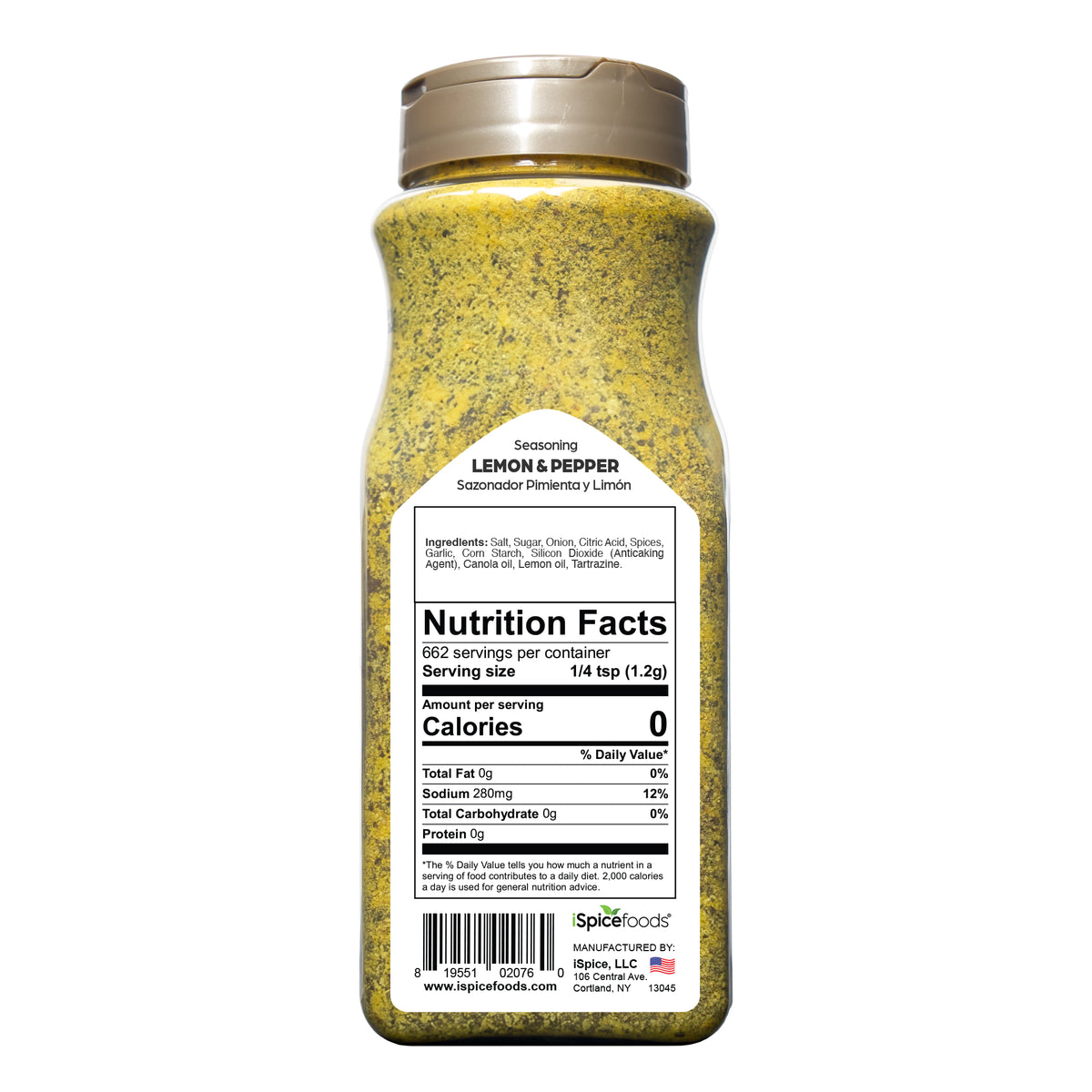 iSpice Gourmet Lemon Pepper Seasoning 28 oz - Kosher Spice Blend for Restaurants &amp; Chefs