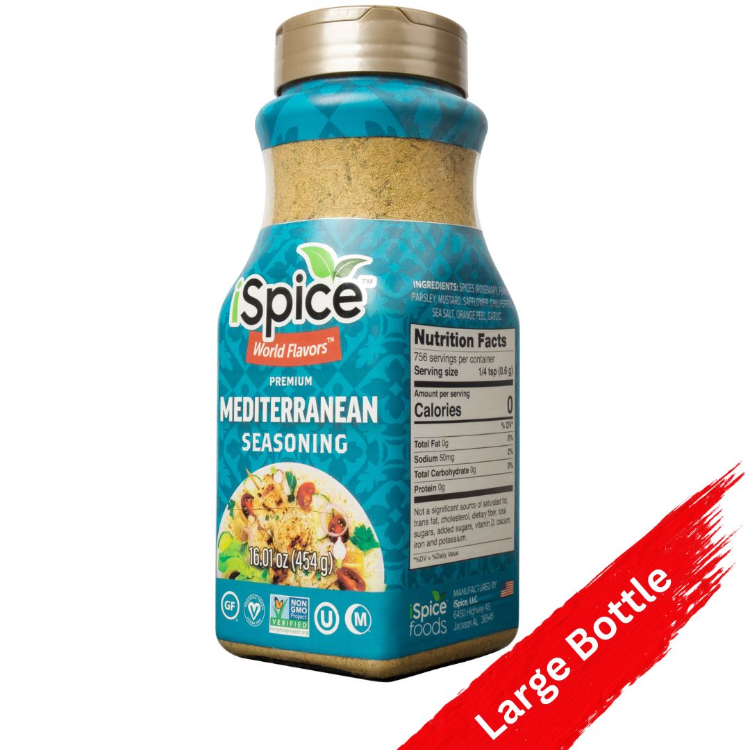 iSpice Blend | Mediterranean Seasoning | 16.01 oz | Mixed Spice &amp; Seasoning | Food Service | Halal | Kosher - iSpice You