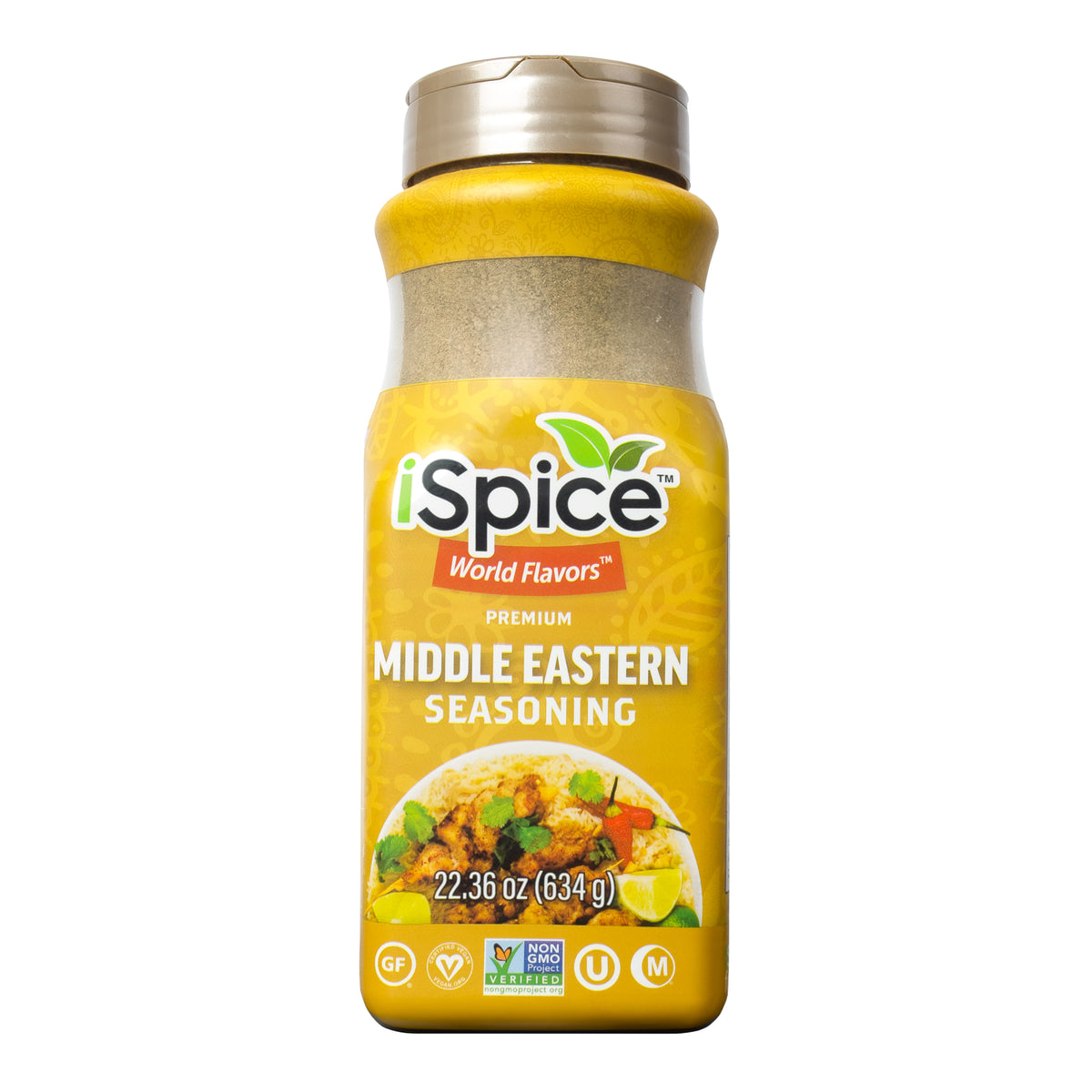 Bulk Middle Eastern Seasoning 22.36 oz by iSpice - Halal Kosher Non GMO for Food Service