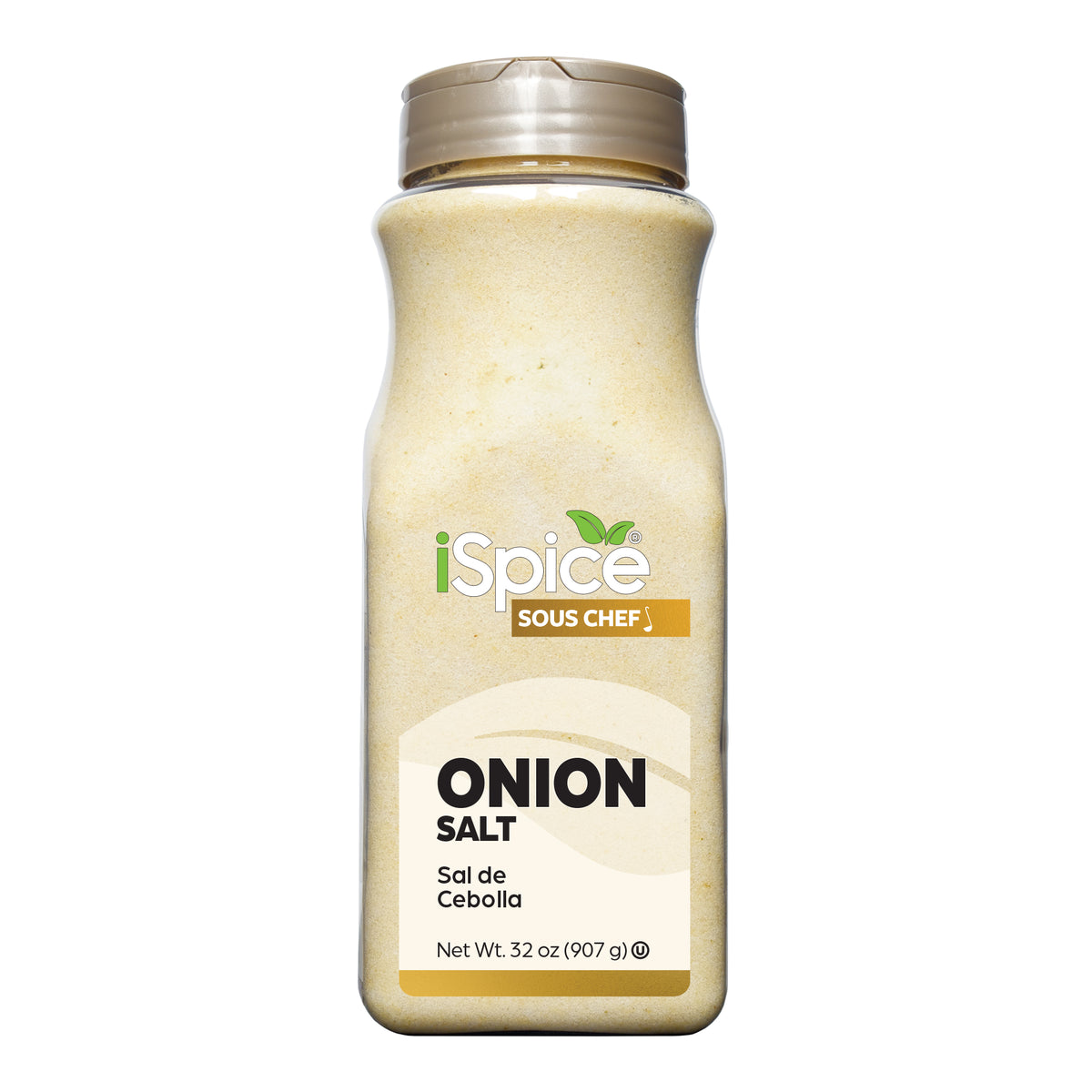 Bulk Onion Salt 32 oz by iSpice - Kosher Certified for Food Service