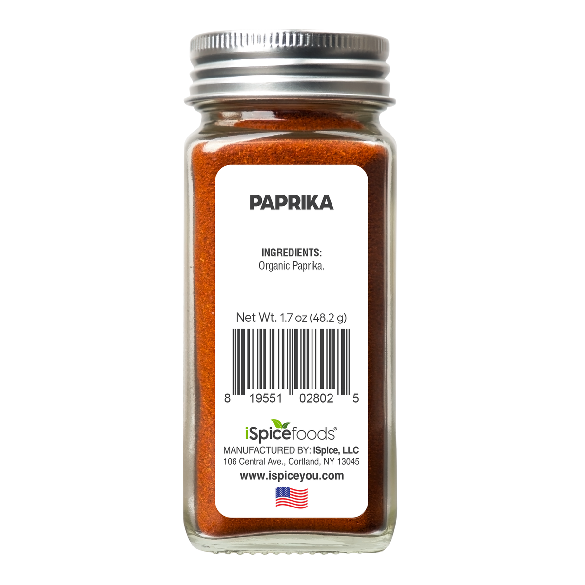 iSpice | Organic Paprika | 1.7 oz | Premium Spices | Kosher | USDA Organic Certified - iSpice You