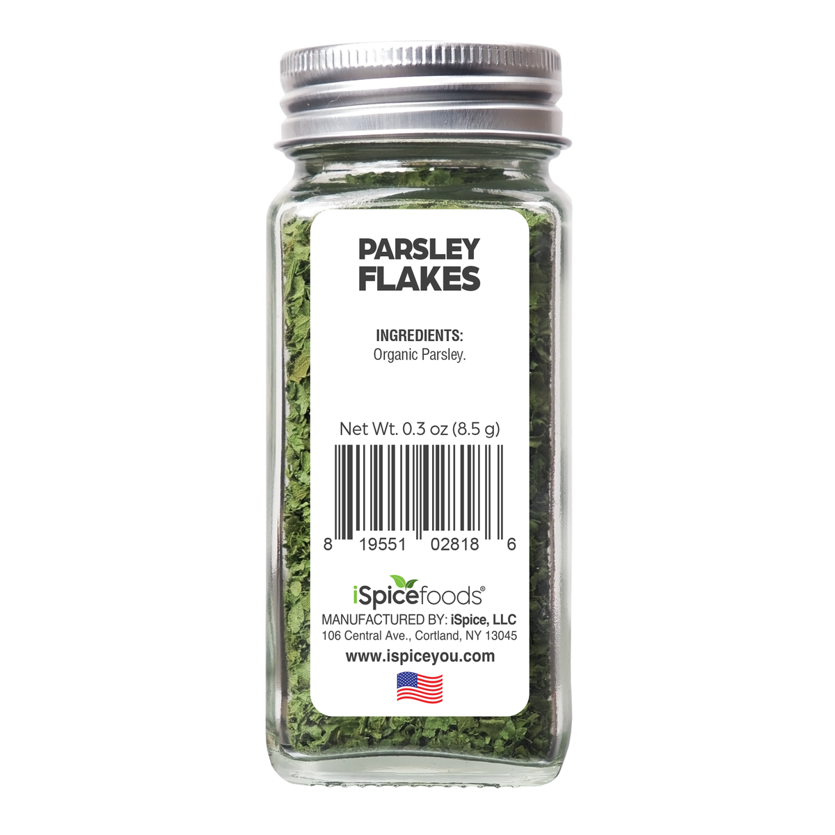 iSpice | Organic Parsley Flakes | 0.3 oz | Premium Herbs | Kosher | USDA Organic Certified - iSpice You