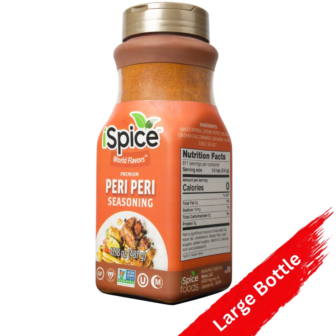 iSpice Blend | Peri Peri Seasoning | 17.18 oz | Mixed Spice &amp; Seasoning | Food Service | Halal | Kosher - iSpice You