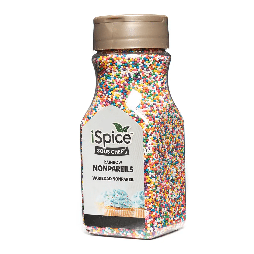 iSpice | Rainbow Nonpareils Sprinkles | 8.81 oz | Mixed Spices & Seasonings | Kosher |BPA Free Bottle - iSpice You