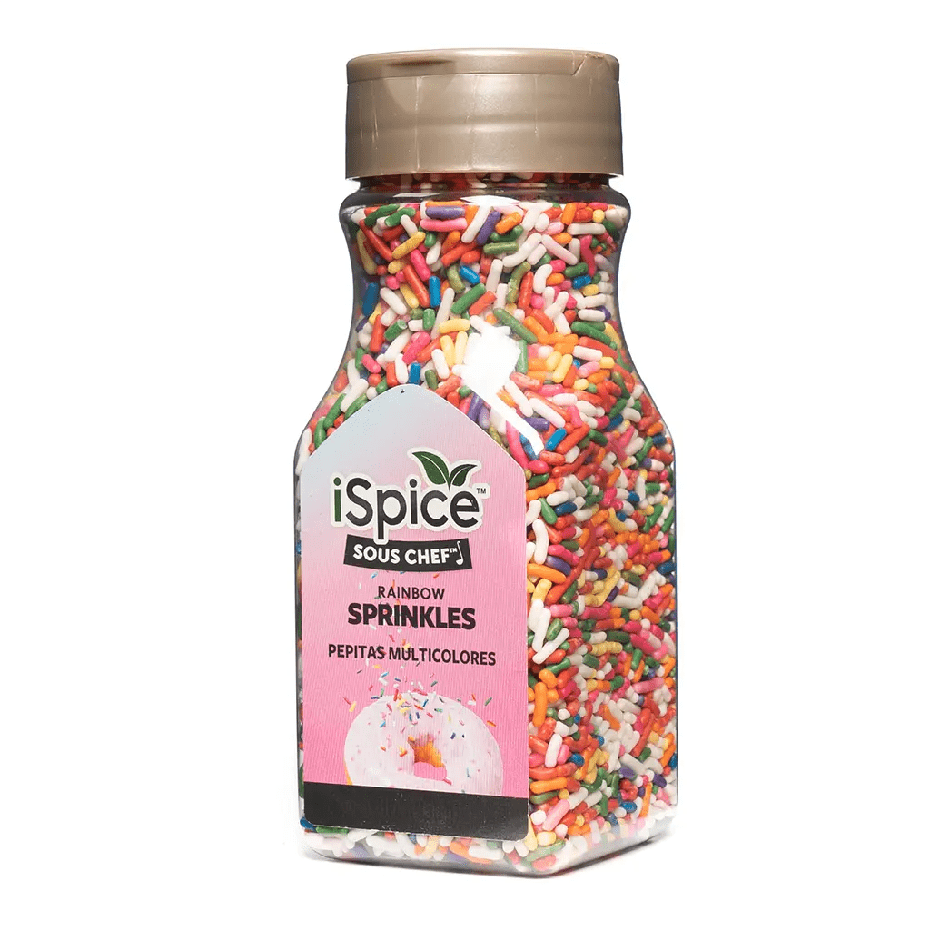 iSpice | Rainbow Sprinkles | 8.81 oz | Mixed Spices & Seasonings | Kosher |Food Grade BPA Free Bottle - iSpice You