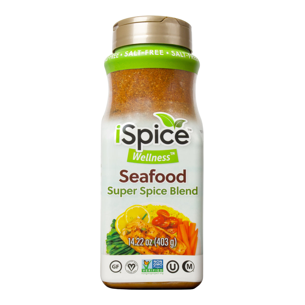 iSpice Blend | Salt-Free Seafood Seasoning | 14.22 oz | Mixed Spice &amp; Seasoning | Food Service | Halal | Kosher - iSpice You