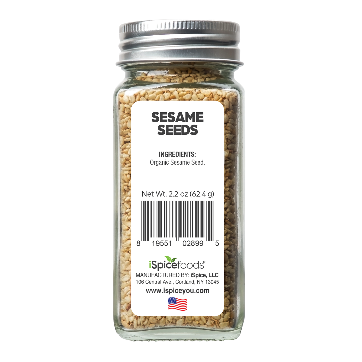 iSpice | Organic Sesame Seed | 2.2 oz | Premium Spices | Kosher | USDA Organic Certified - iSpice You