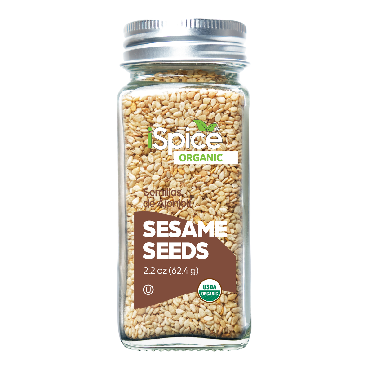 iSpice | Organic Sesame Seed | 2.2 oz | Premium Spices | Kosher | USDA Organic Certified - iSpice You